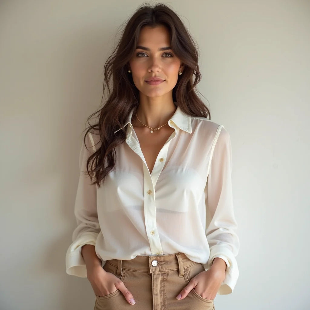Blusa Romántica De Gasa - Blusa romántica de gasa como vestirla con estilo casual