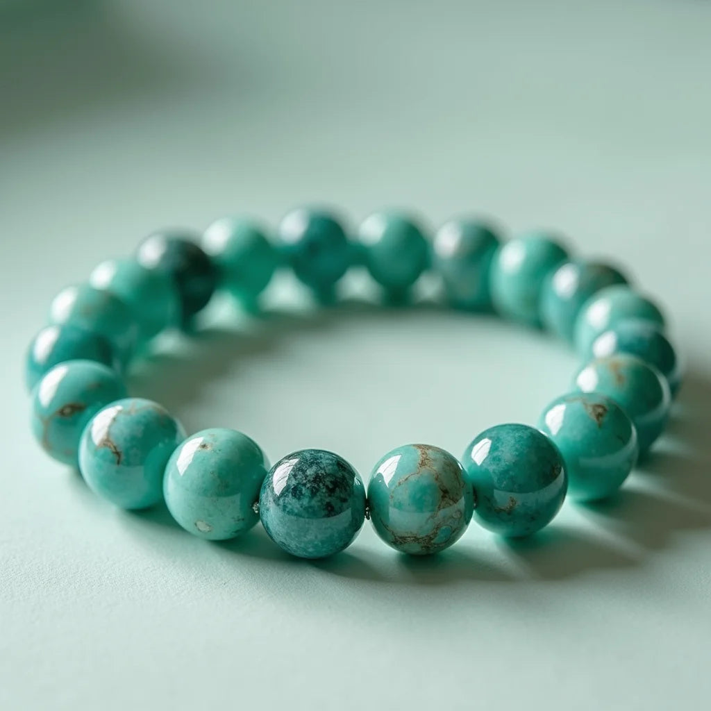Pulsera De Amazonita - Pulsera de amazonita equilibrio y estilo para tu día a día