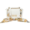 bolso bandolera color blanco de versace jeans