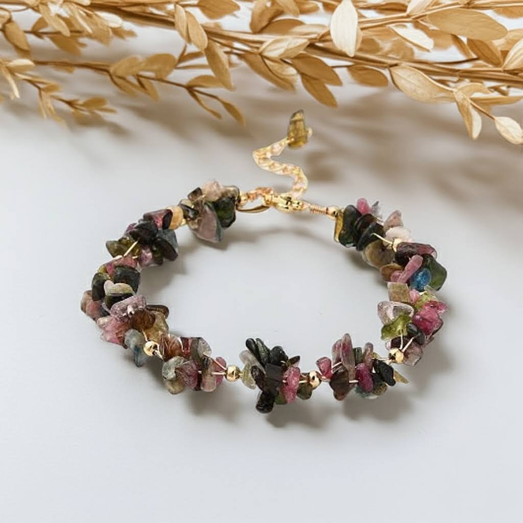 Pulsera Piedra Turmalina Multicolor - Armonía Total