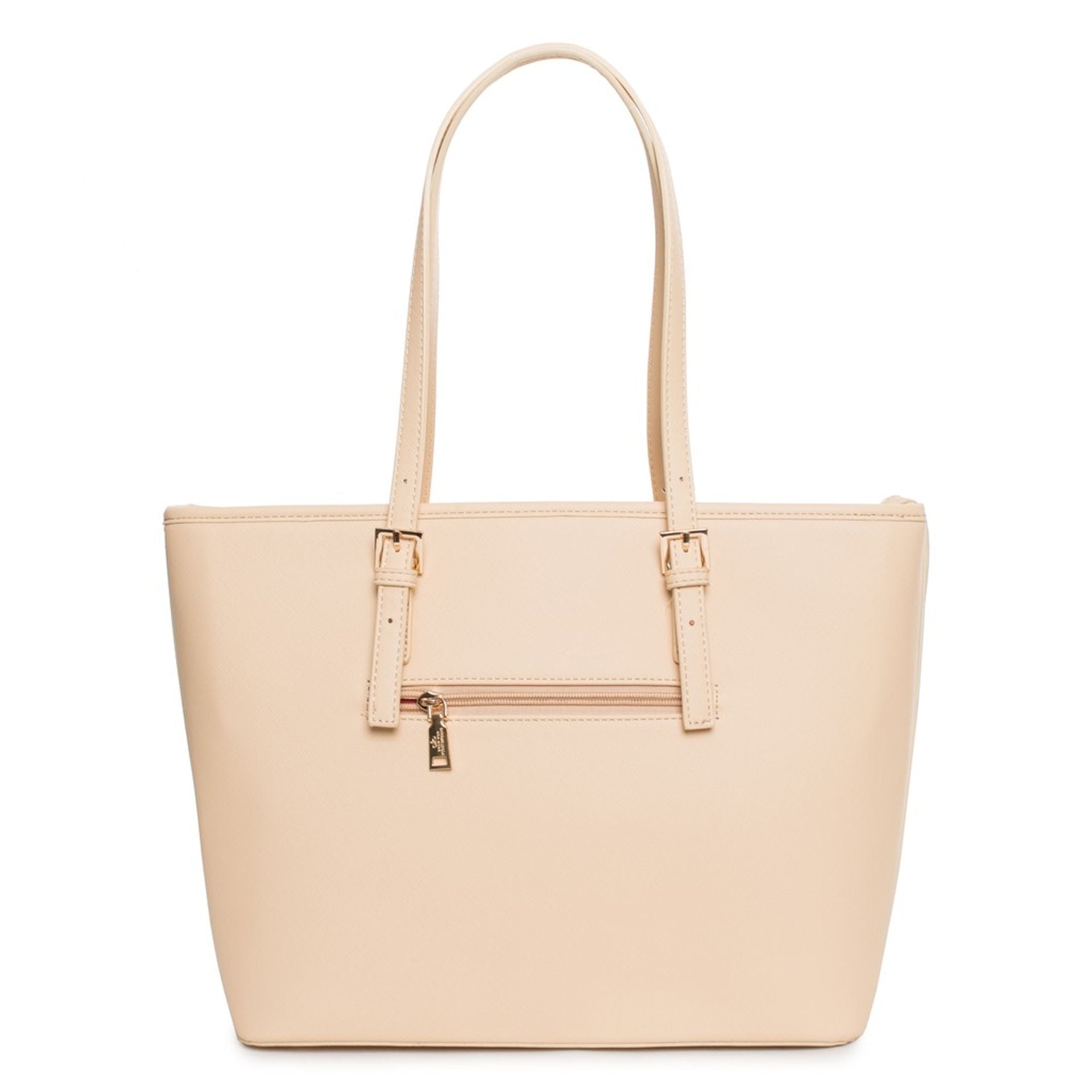 Bolso shopper con clutch a juego Egon Von Fürstenberg – Beige claro elegante