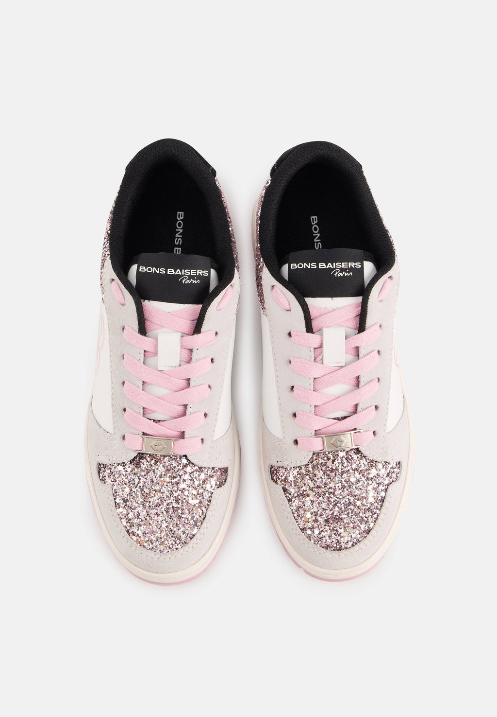 Serena-White Glitter Rose Gold