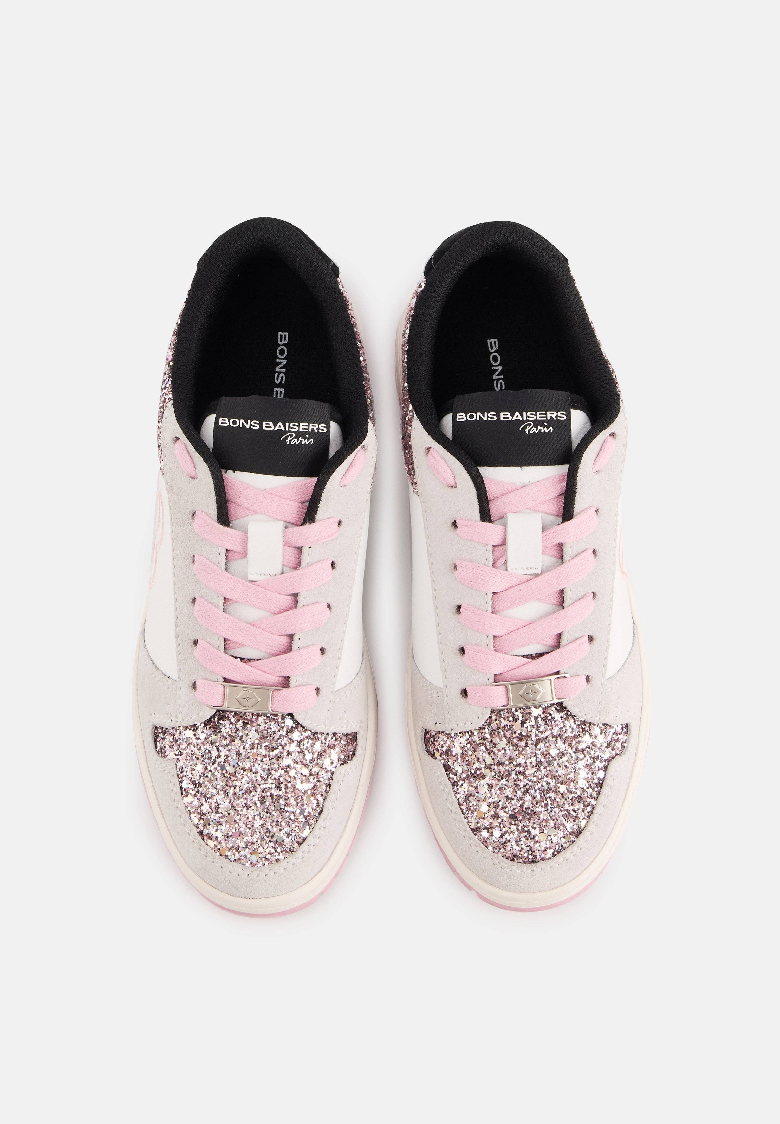 Serena-White Glitter Rose Gold