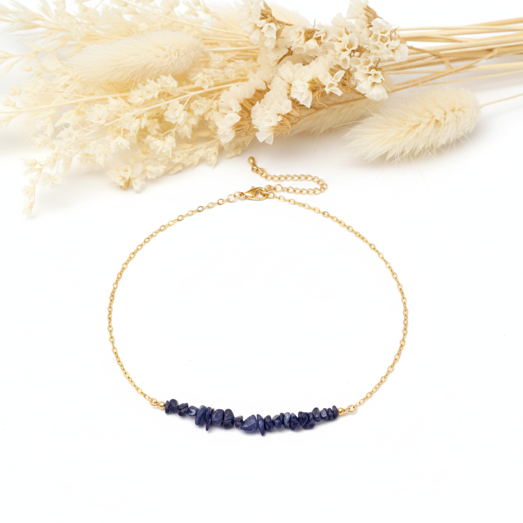 Collar Piedra Lapislázuli - Sabiduría del Corazón