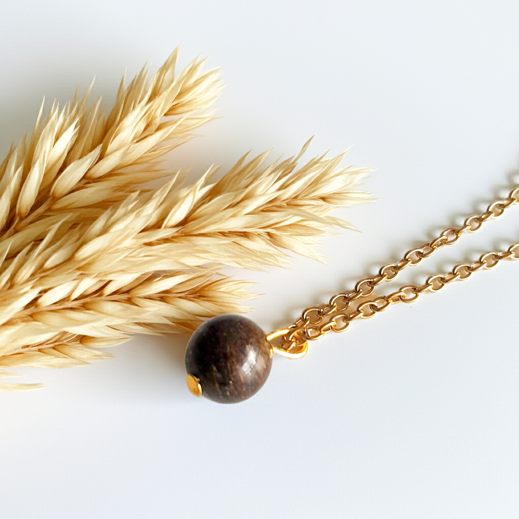 Collar Piedra Broncita - Guardián