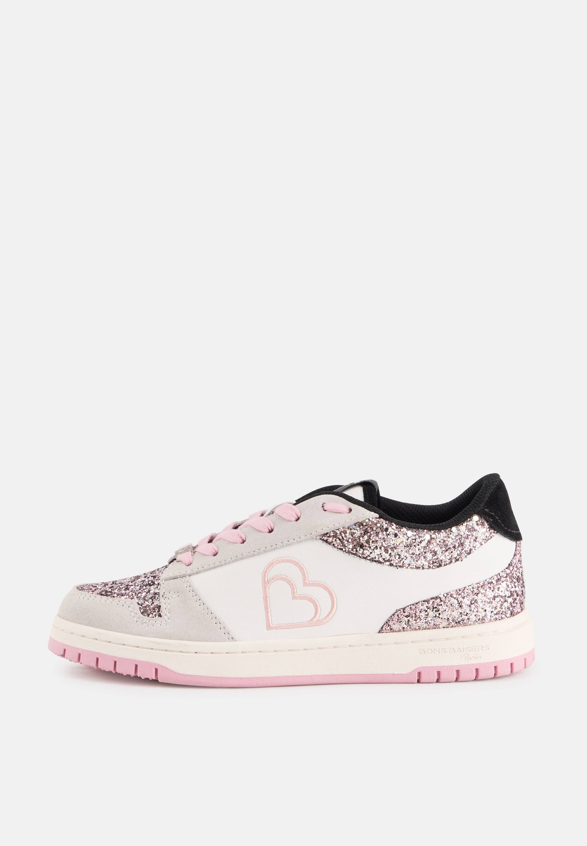 Serena-White Glitter Rose Gold