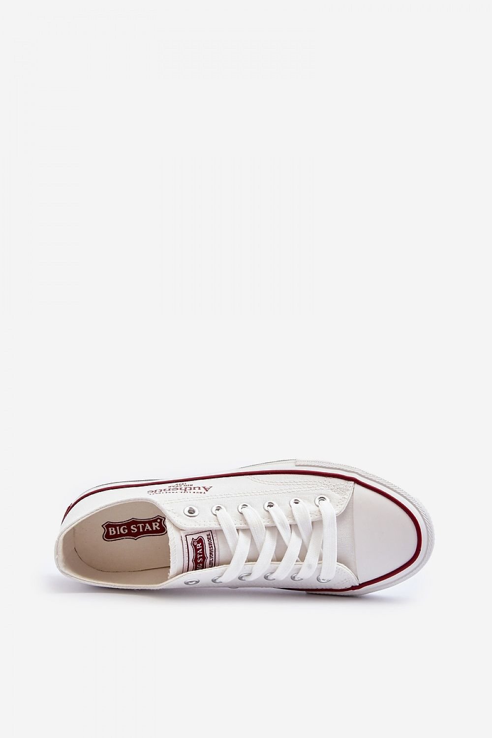 Authentic Big Star en color blanco con detalles en granate