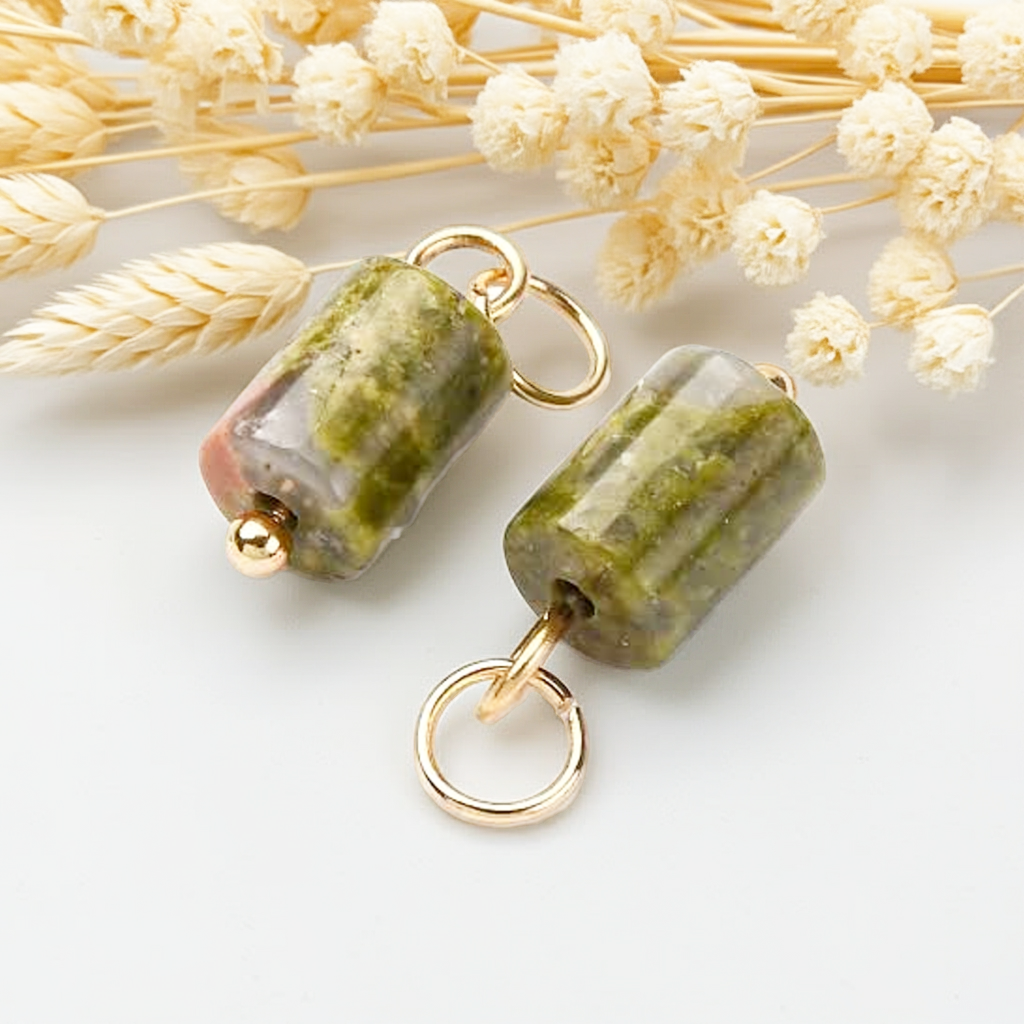 Colgante Piedra Unakita - Amuleto del Equilibrio Emocional