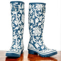Botas de agua en caucho estampado floral