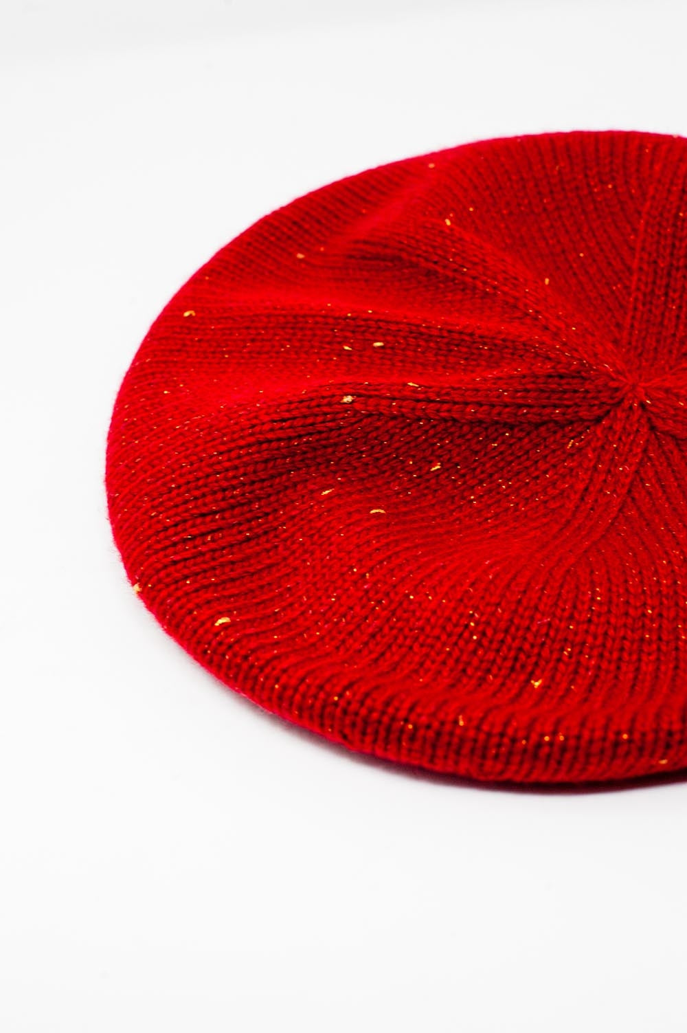 Boina mujer de lana en rojo
