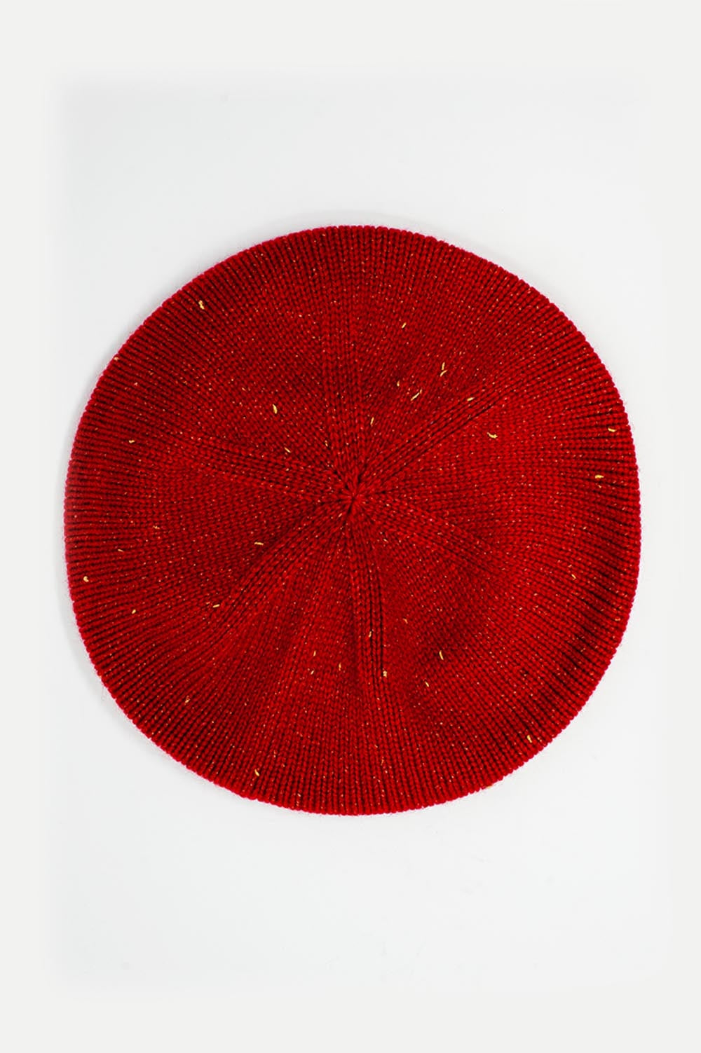 Boina mujer de lana en rojo
