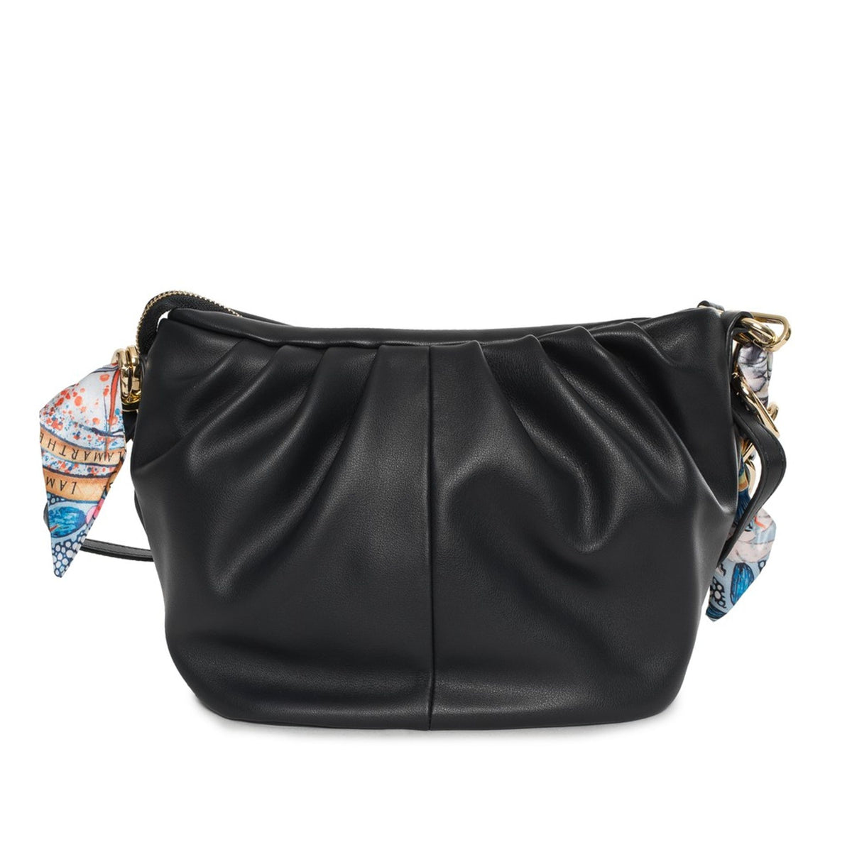 Vista trasera del bolso Lamarthe Afrodite en piel negra