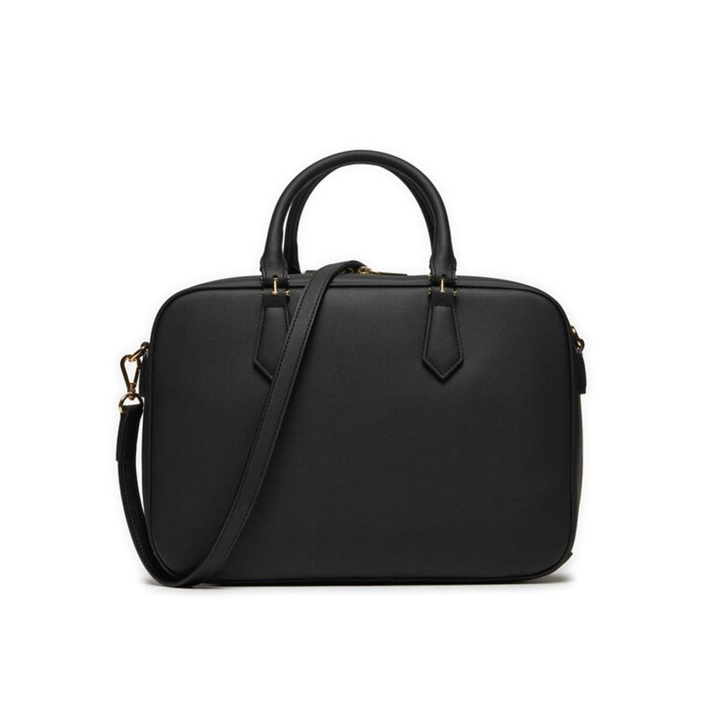 Bolso Love Moschino negro con correa larga ajustable vista trasera