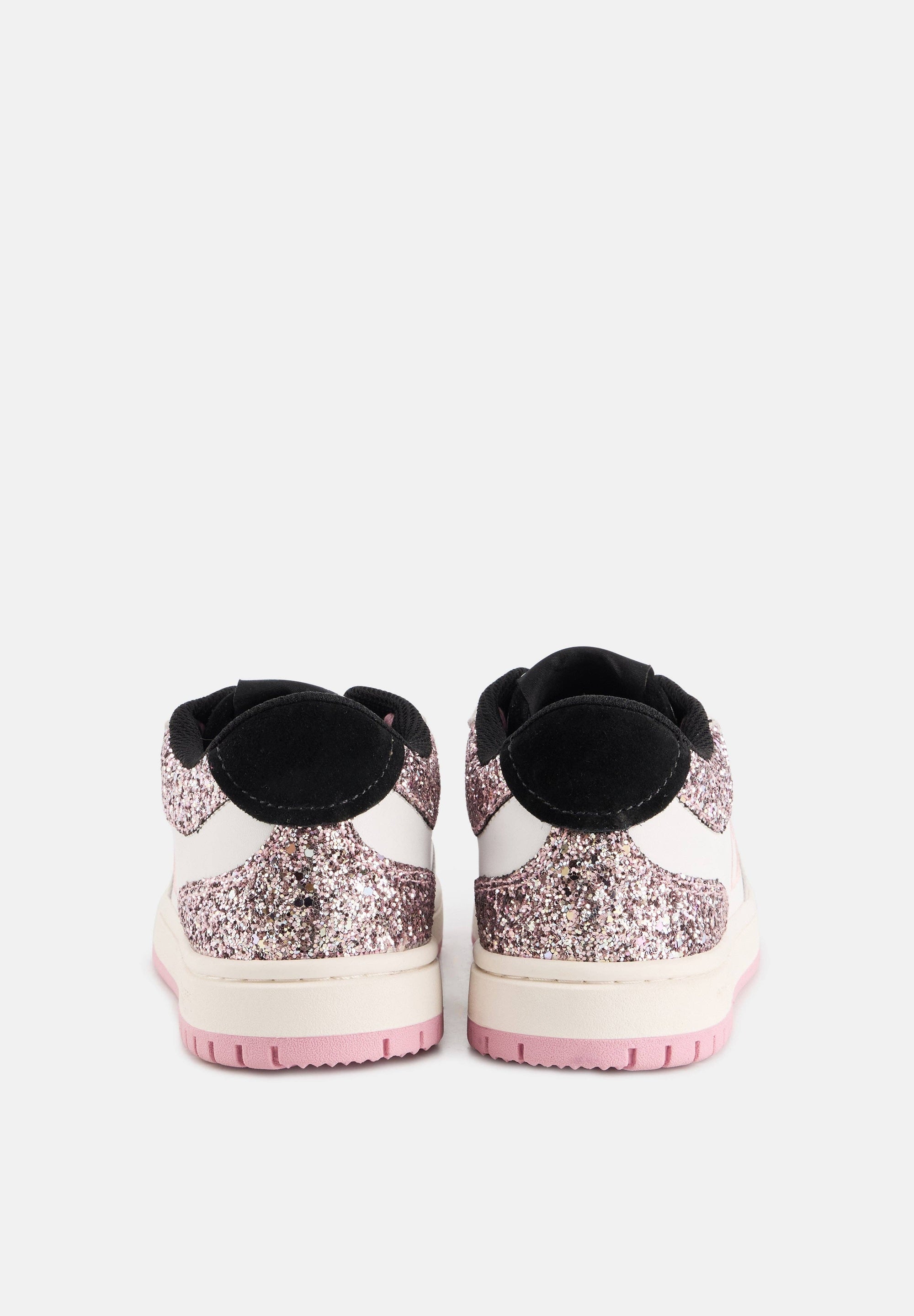 Serena-White Glitter Rose Gold