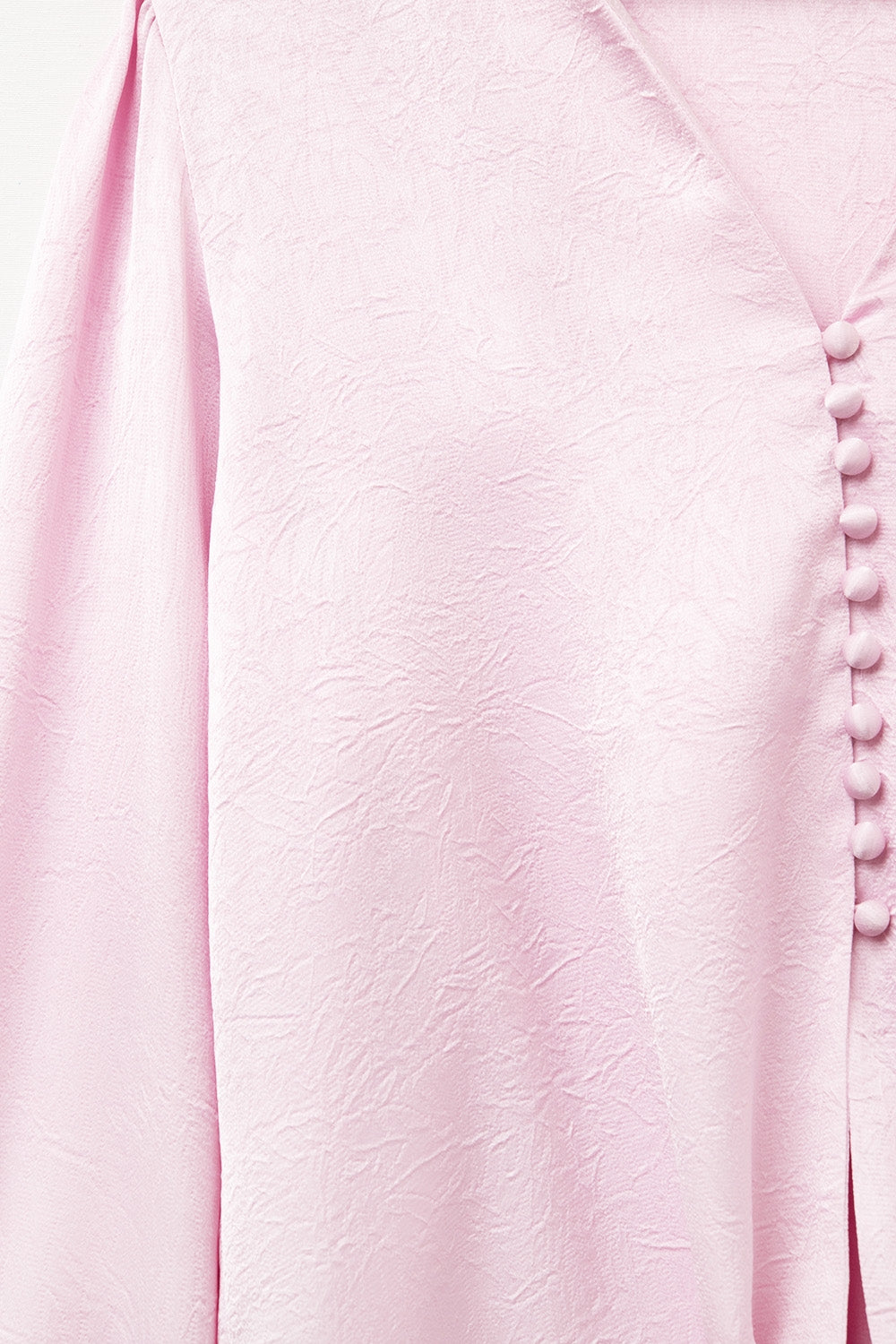 Camisa Corta En rosa Con nudo