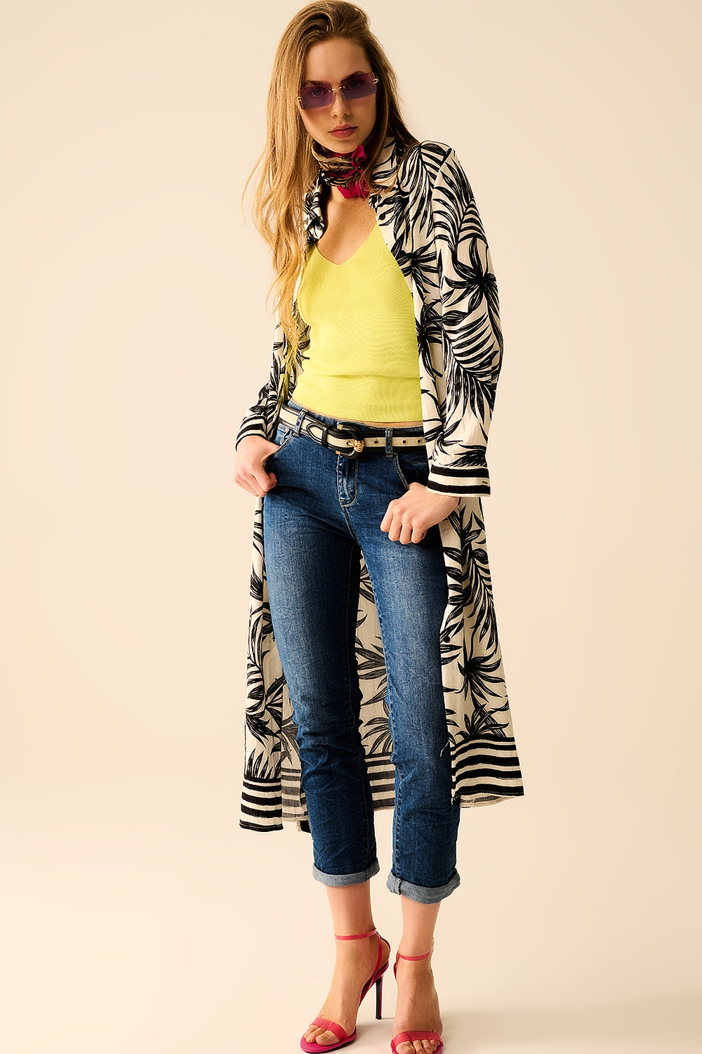 Camiseta de Tirantes Canelada Cómoda en Verde