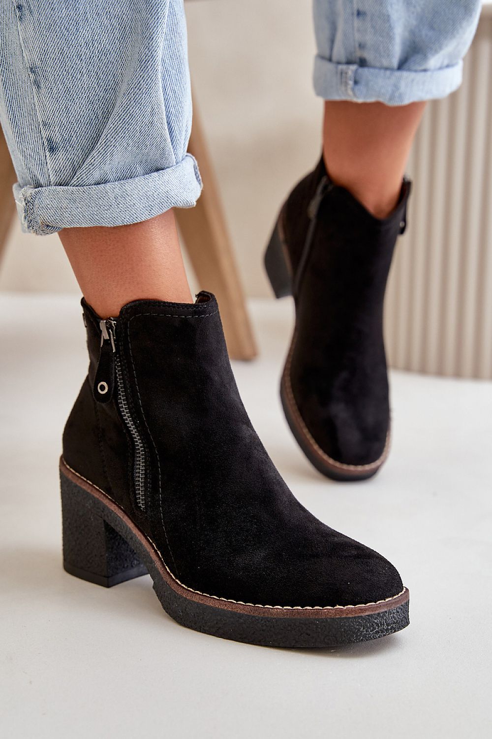 Botines de Ante Negros