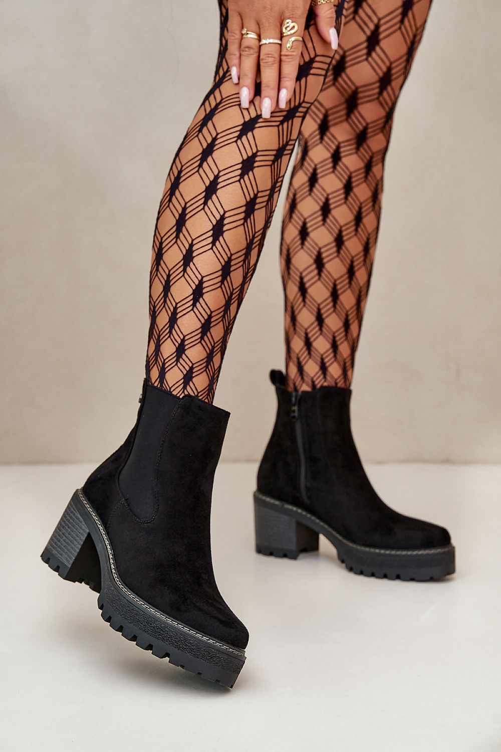 Botines de Ante Negros