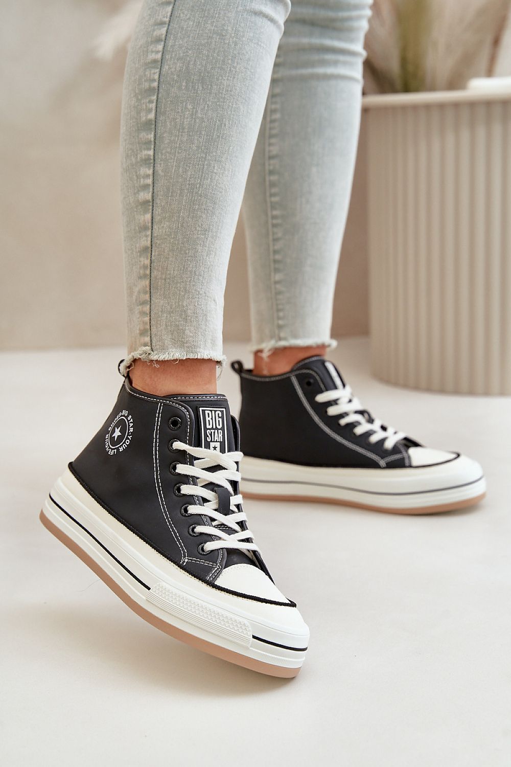 Sneakers tipo bota negras Big Star - Estilo urbano