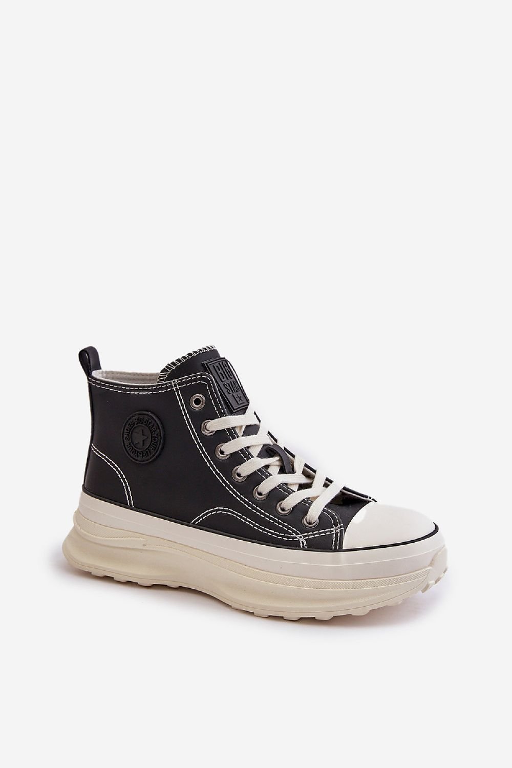 Sneakers Big Star tipo bota en color negro para mujer con plataforma