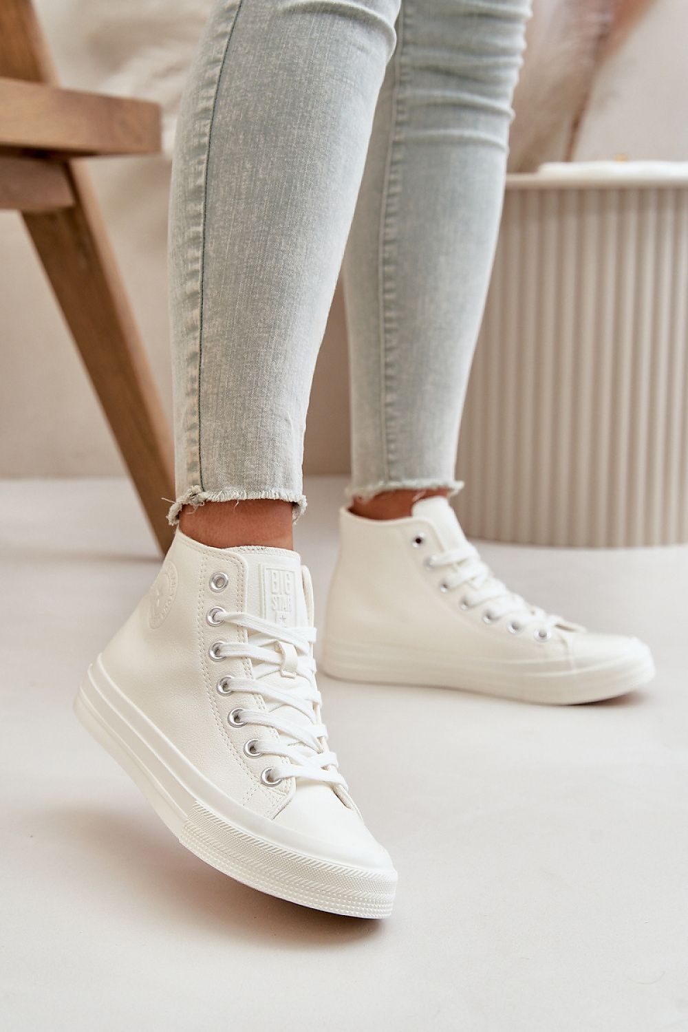 Sneakers tipo bota blancas Big Star - Estilo urbano