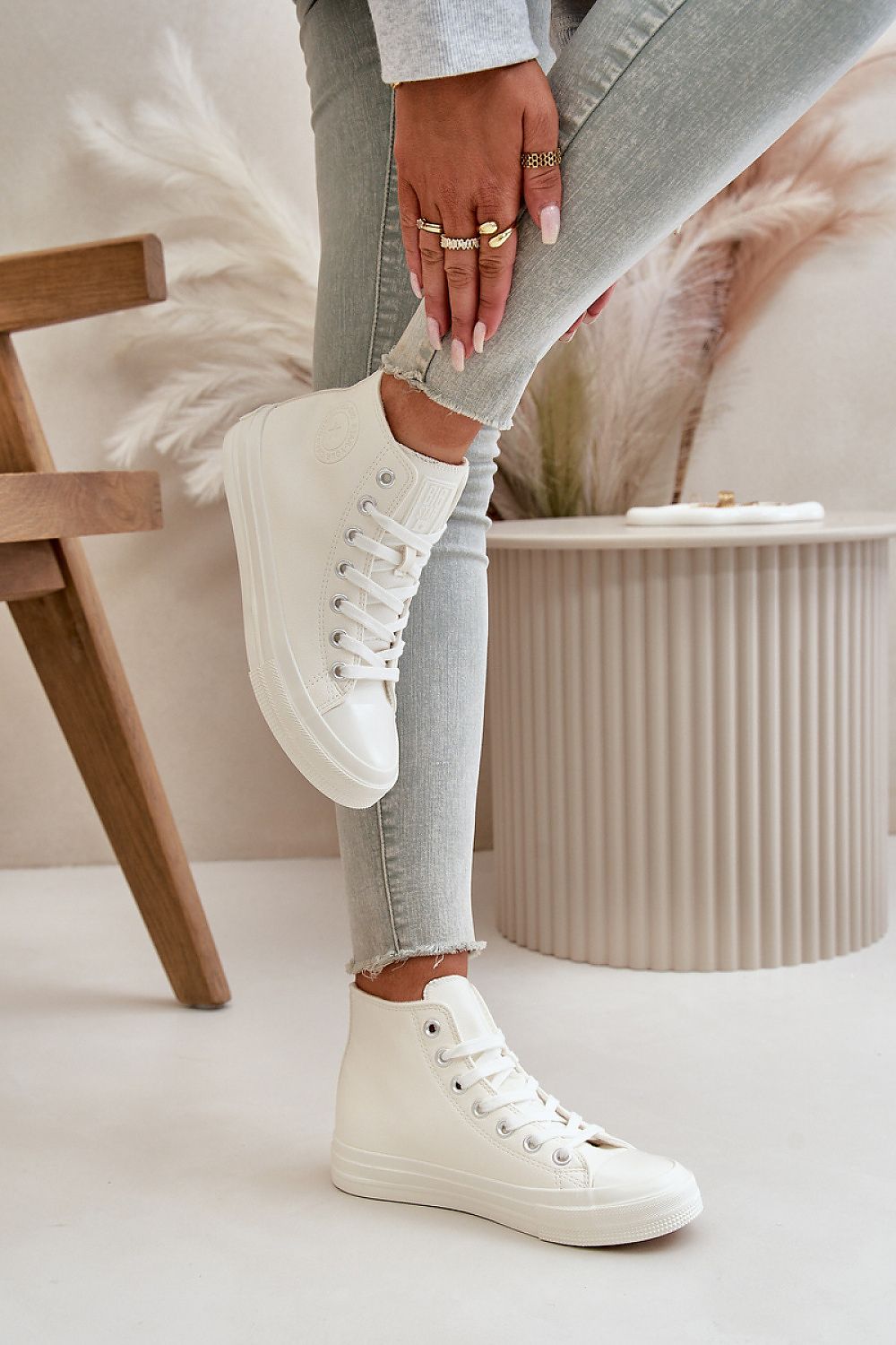 Sneakers tipo bota blancas Big Star - Estilo urbano