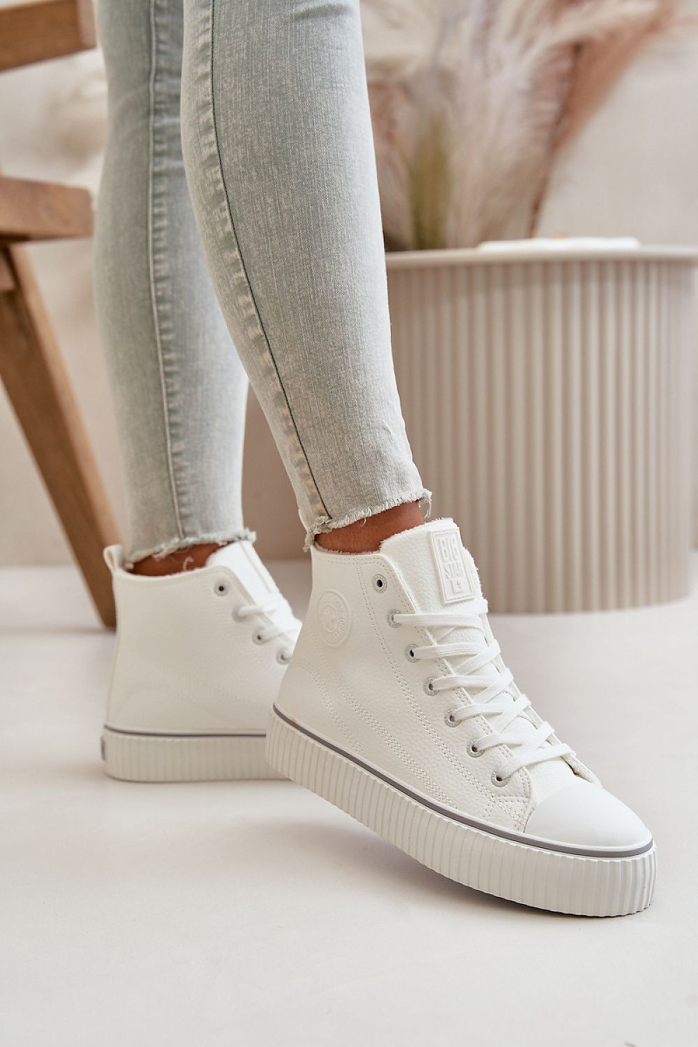 Sneakers tipo bota blancas Big Star - Estilo urbano
