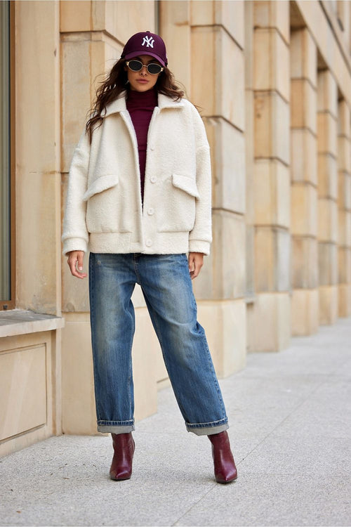 Abrigo/Chaqueta Oversize de borreguito