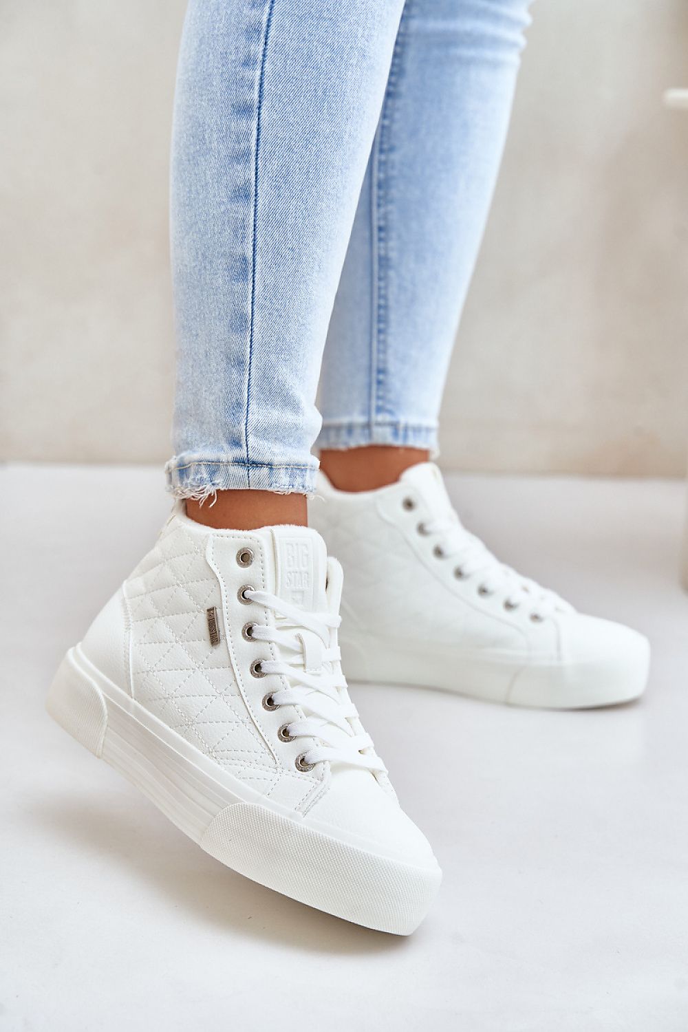 Sneakers tipo bota blancas Big Star - Estilo urbano
