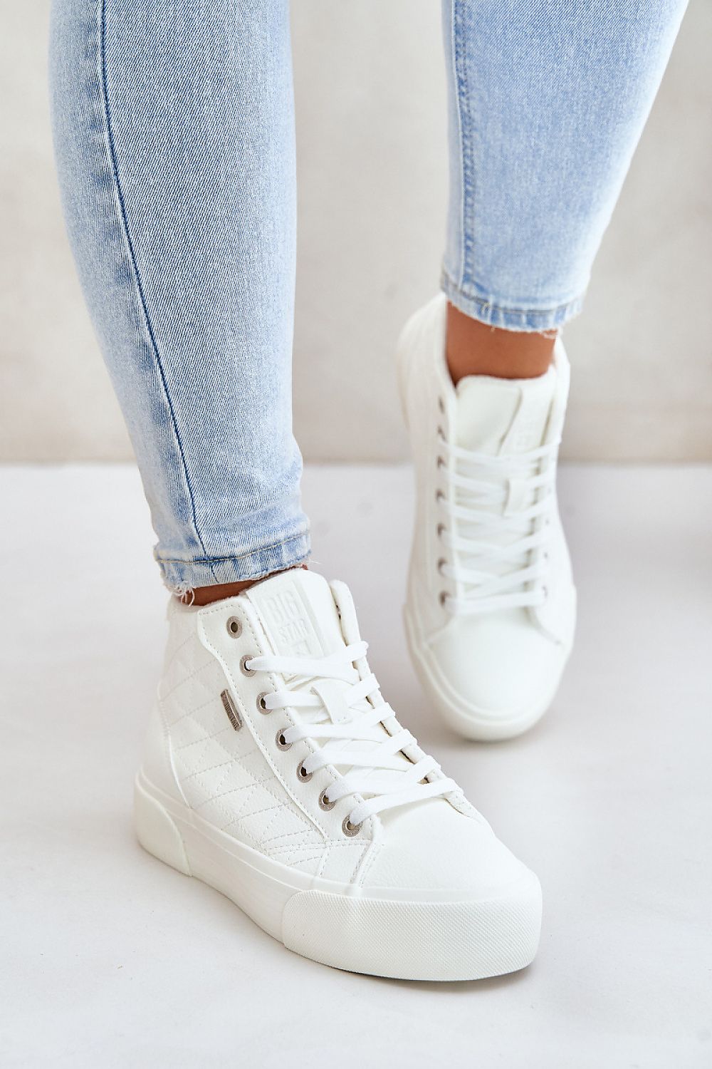 Sneakers tipo bota blancas Big Star - Estilo urbano