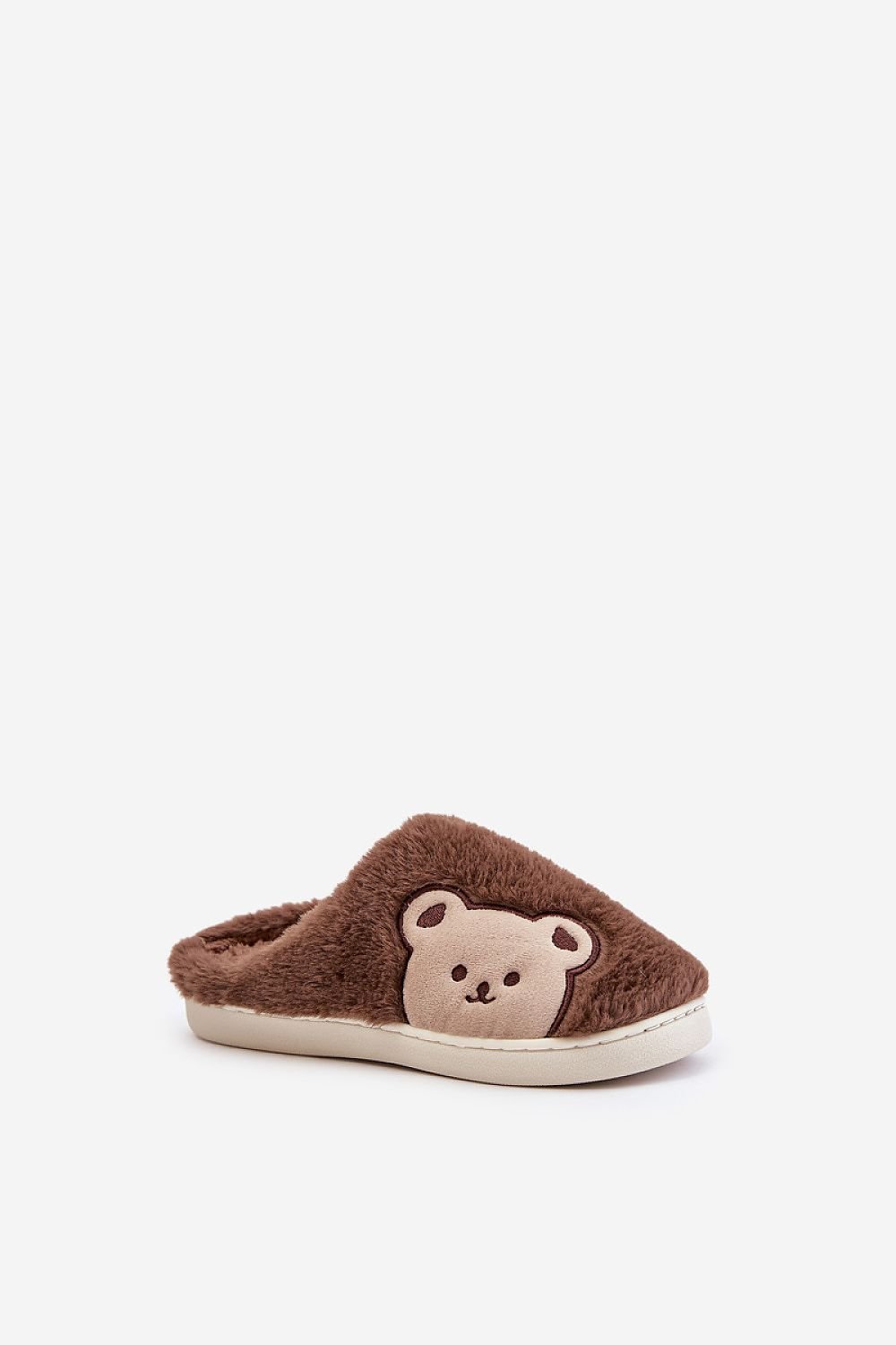 Slippers para mujer en color marrón de Peluche - Calidez de oso