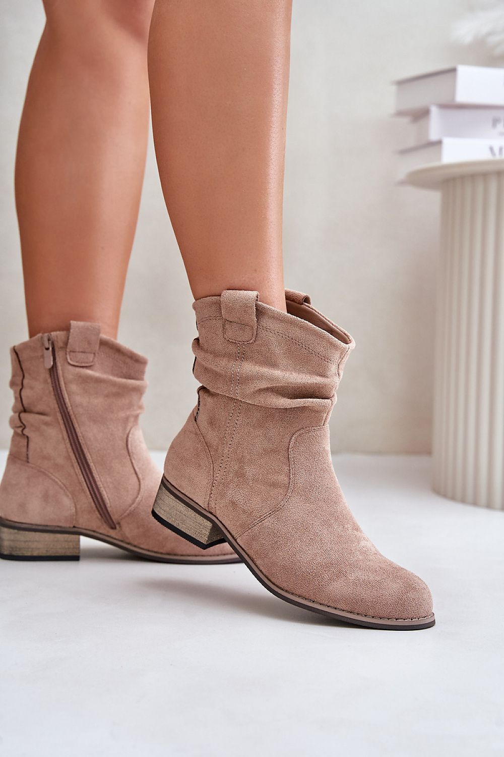 Botines de Ante Beige