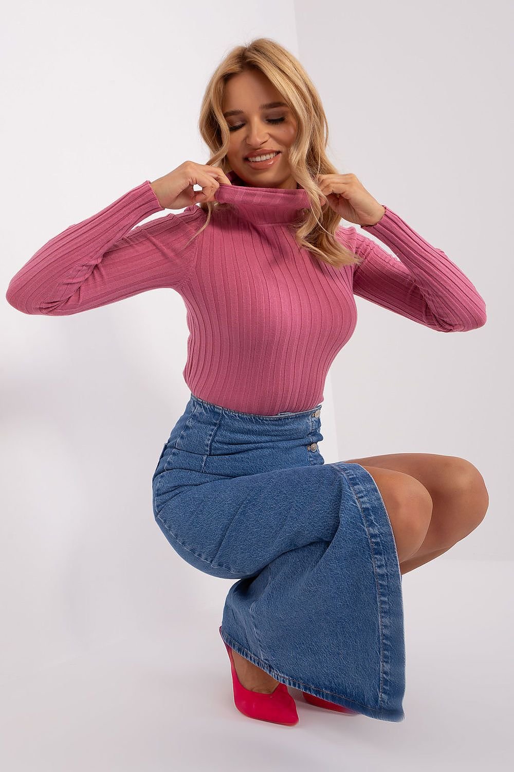 Jersey Acanalado Rosa
