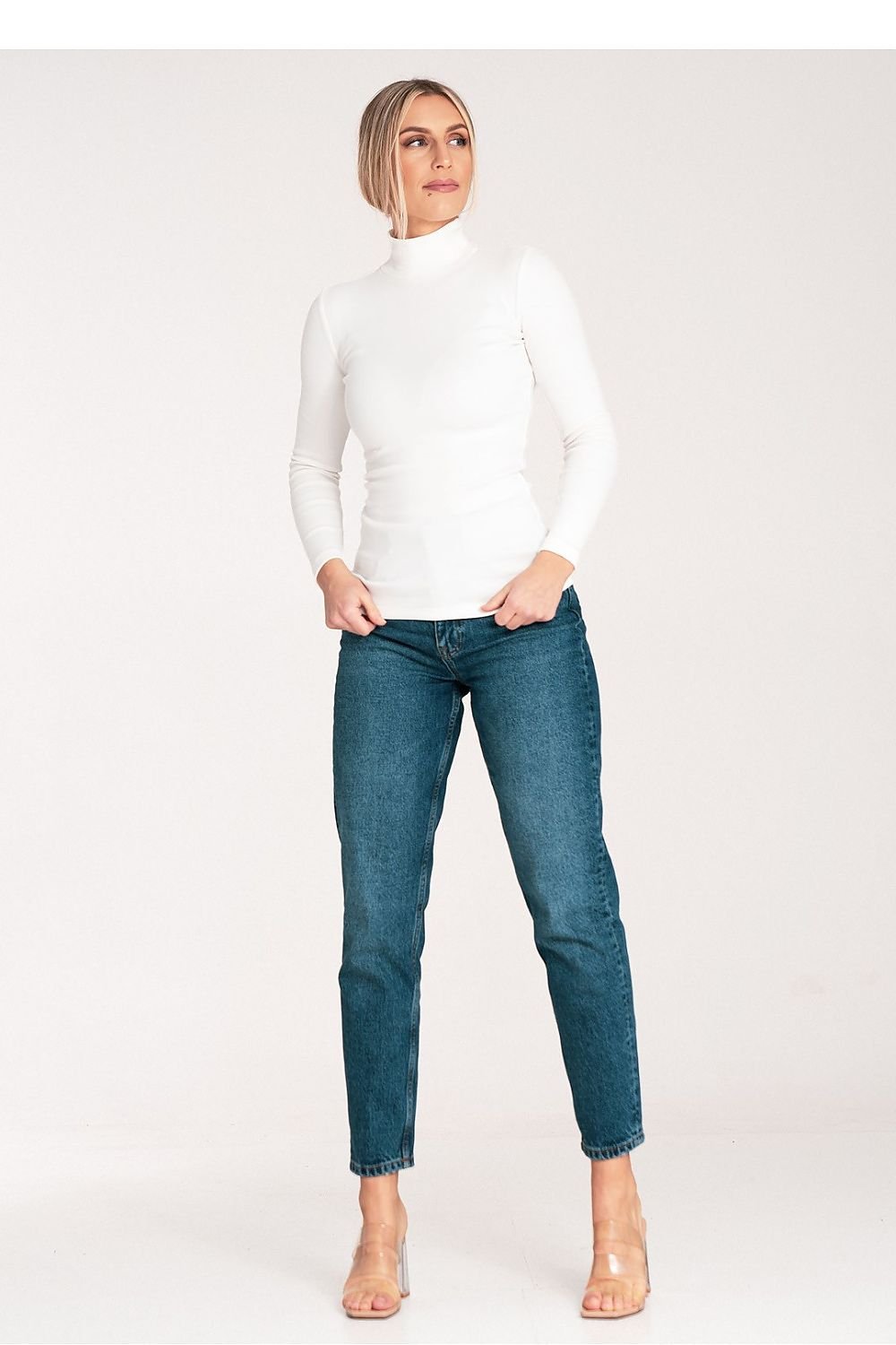 Sueter Cuello Alto Blanco