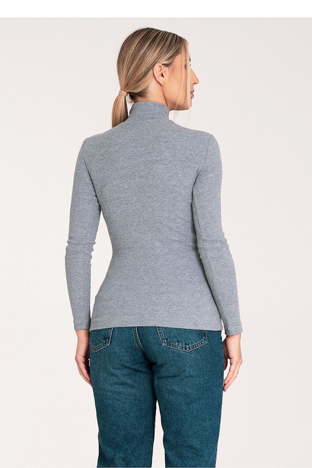 Sueter Cuello Alto Gris