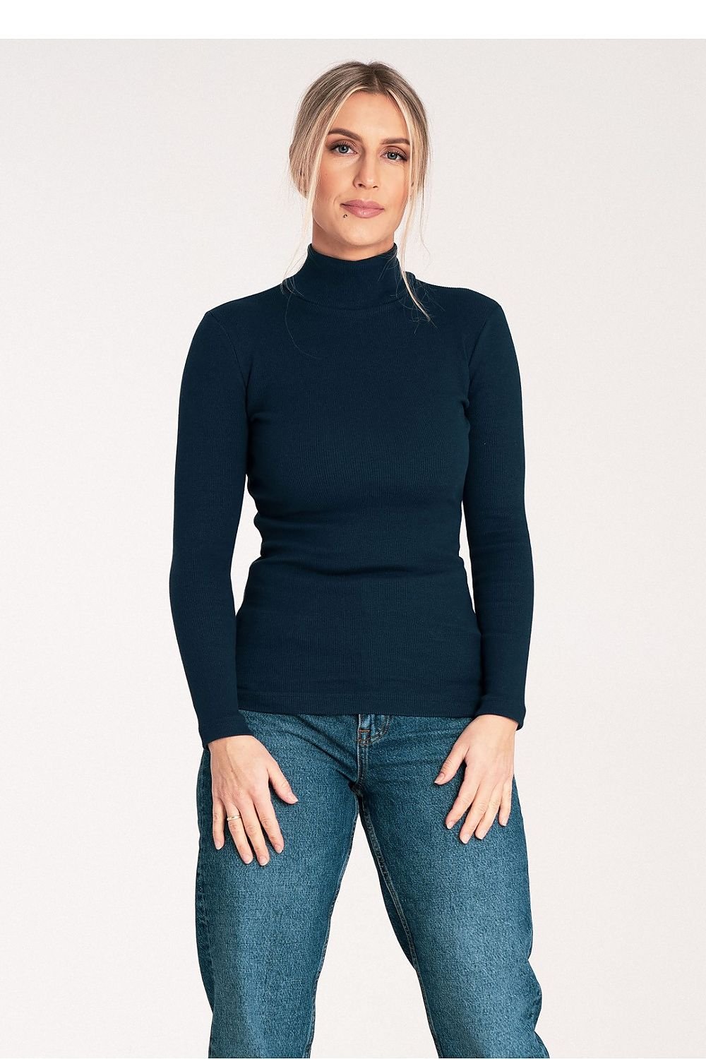 Sueter Cuello Alto Azul Marino