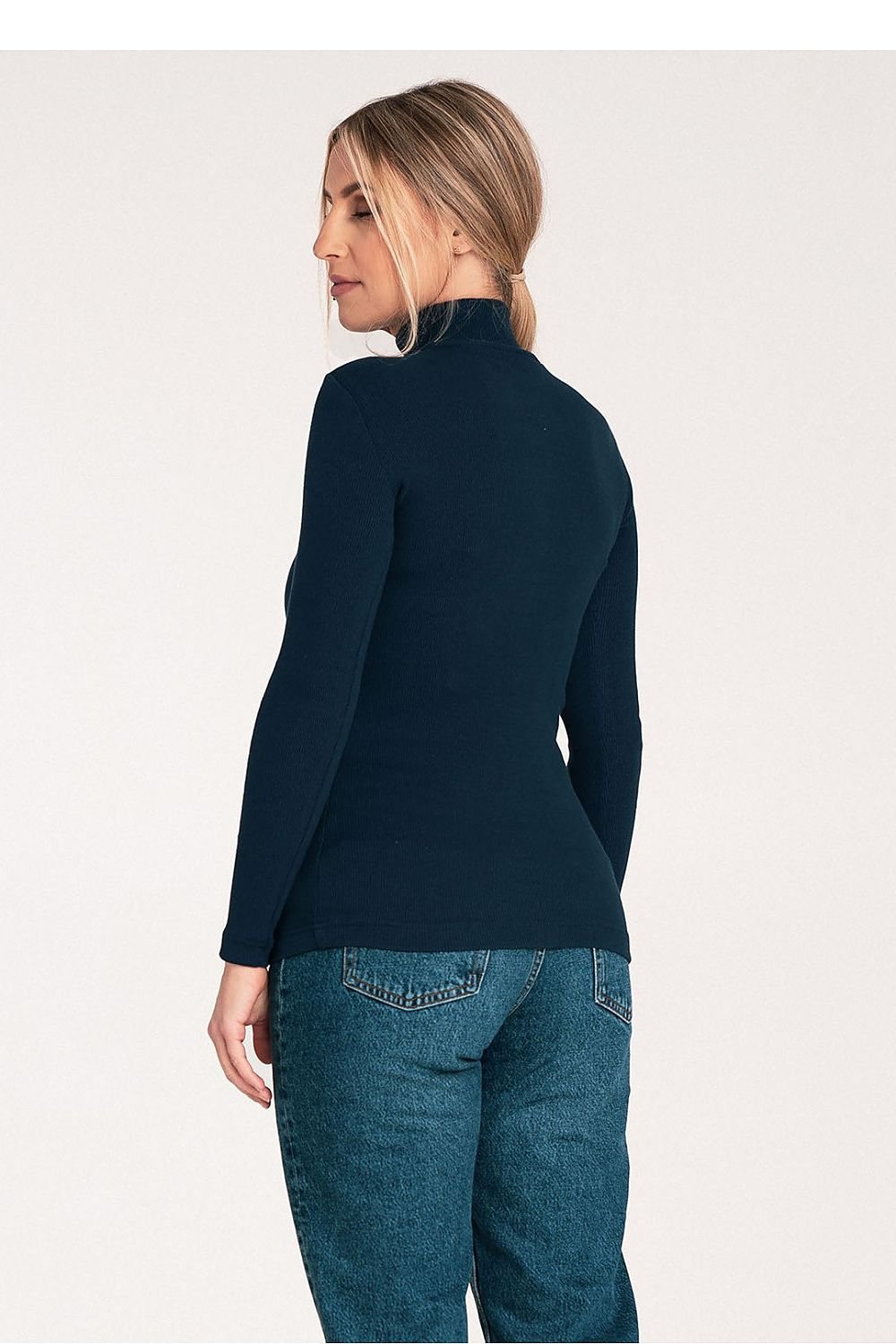 Sueter Cuello Alto Azul Marino