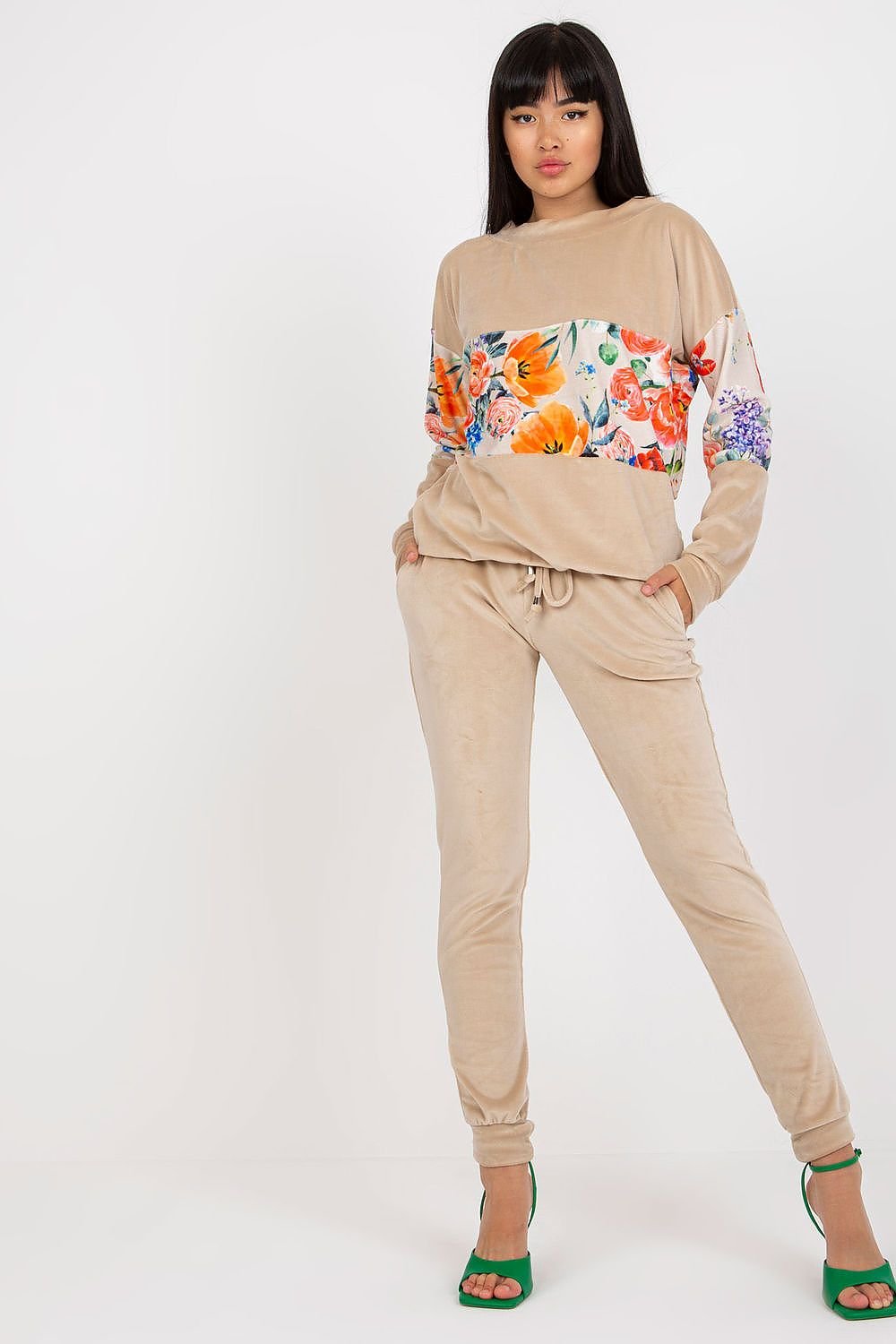 Conjunto Floral - Sueter y pantalon