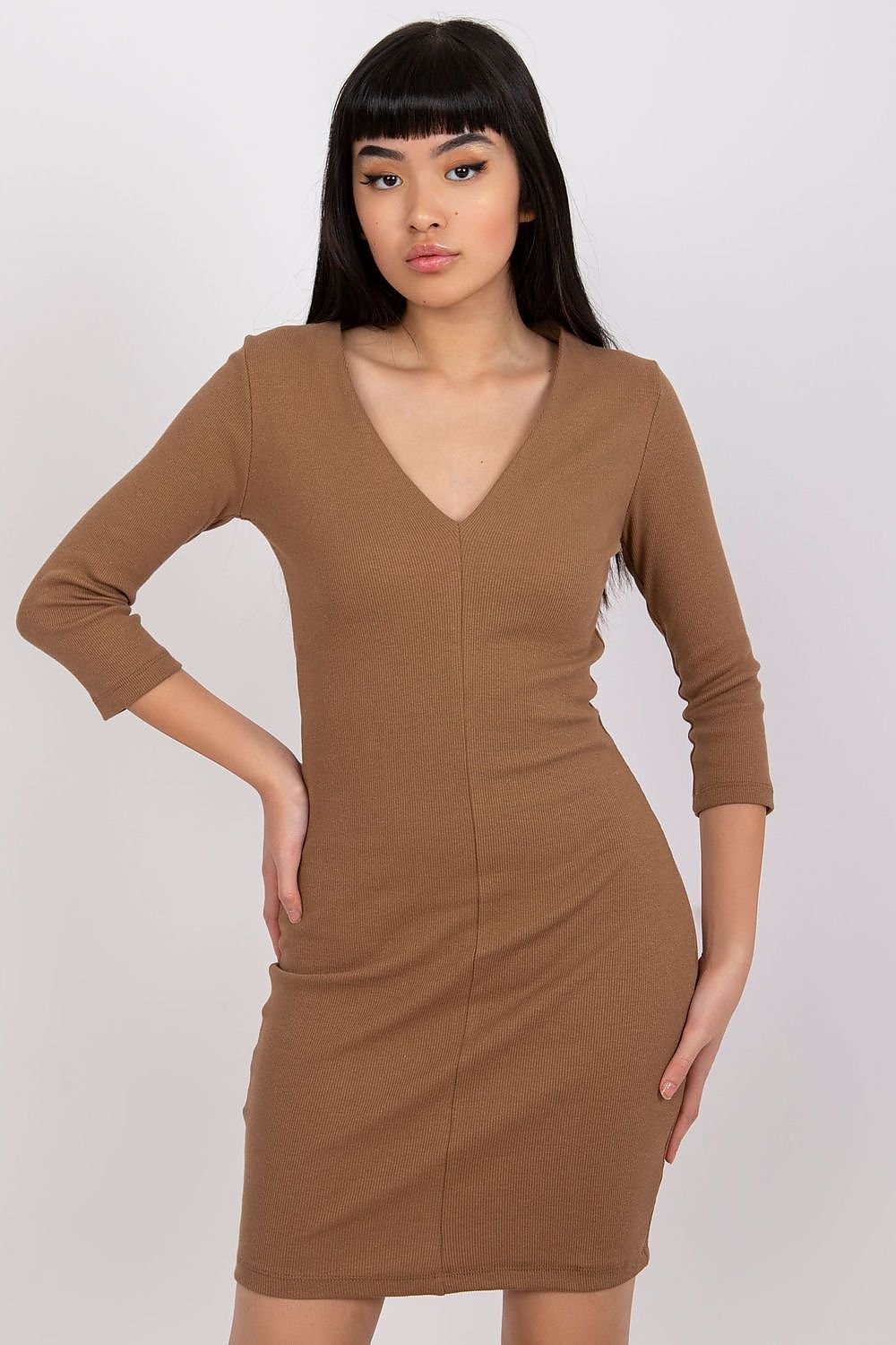 Vestido Algodón Marrón