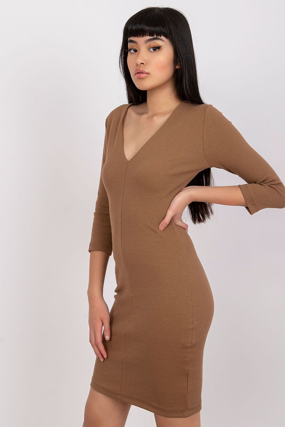 Vestido Algodón Marrón