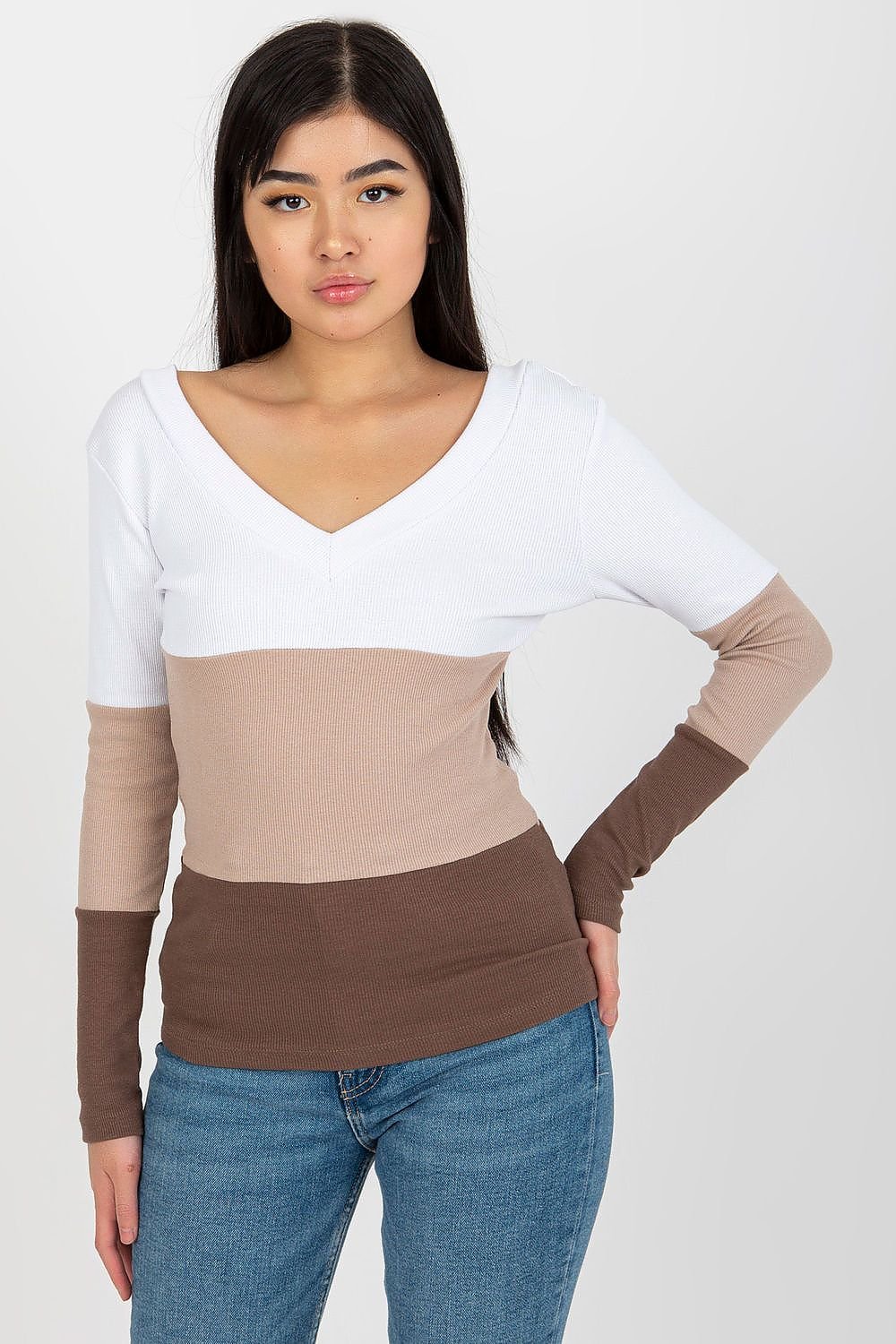 Jersey Tricolor Cuello Corazón