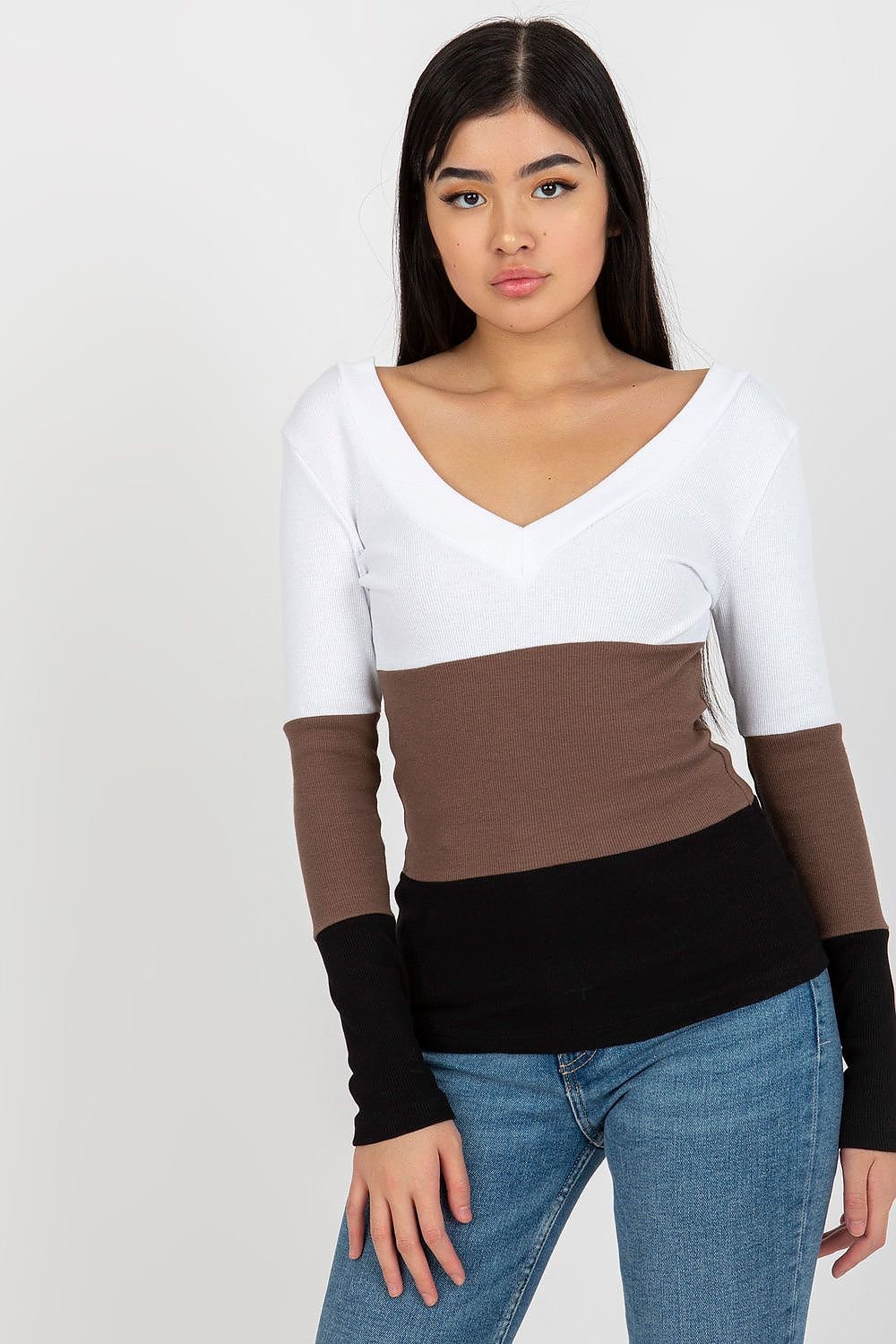 Jersey Tricolor Cuello Corazón