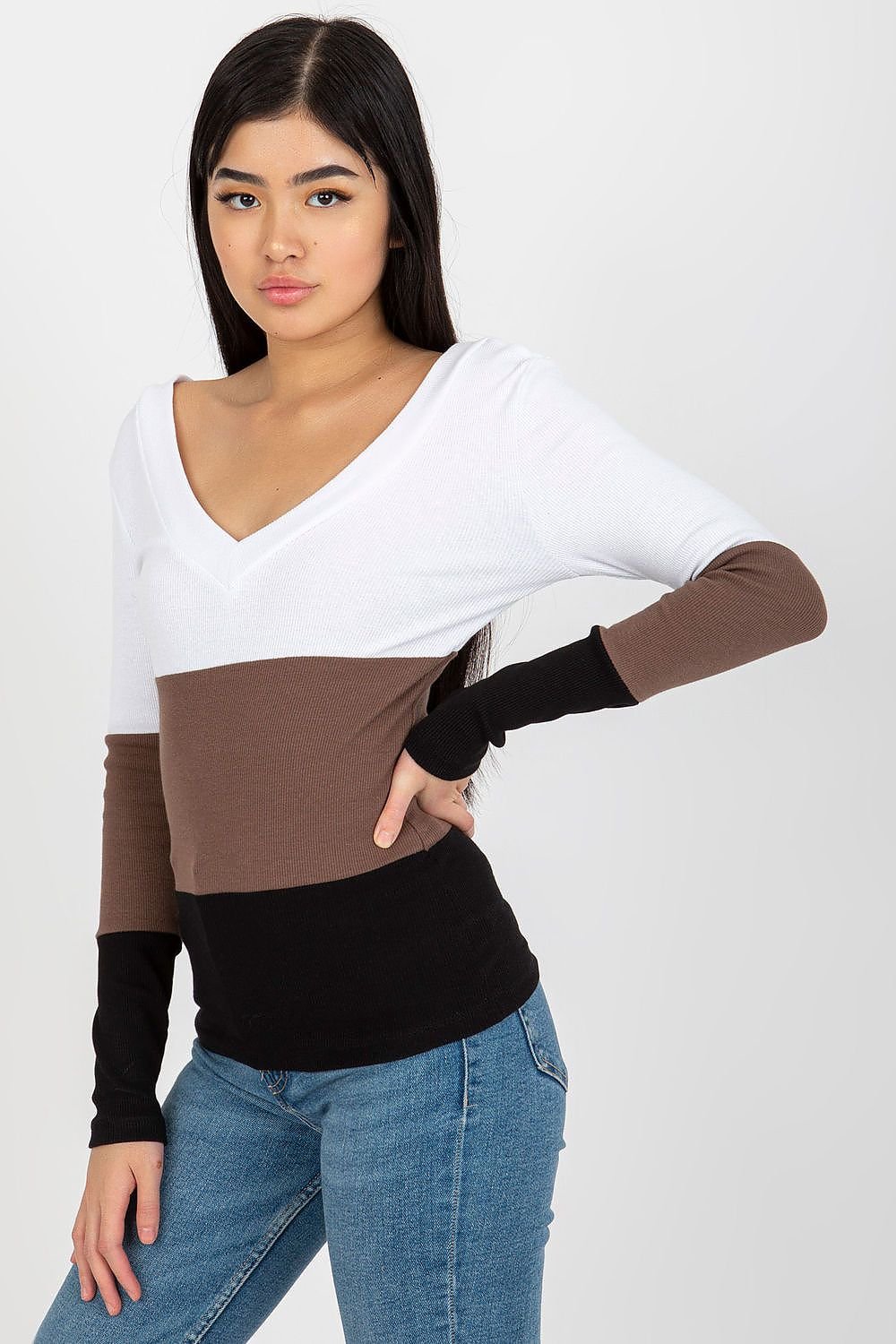 Jersey Tricolor Cuello Corazón
