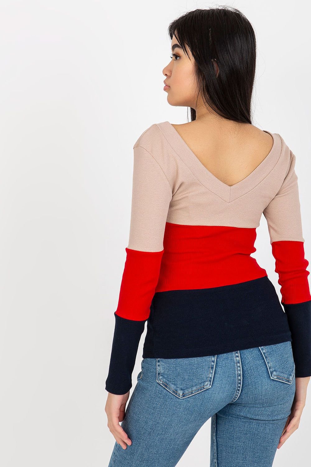 Jersey Tricolor Cuello Corazón