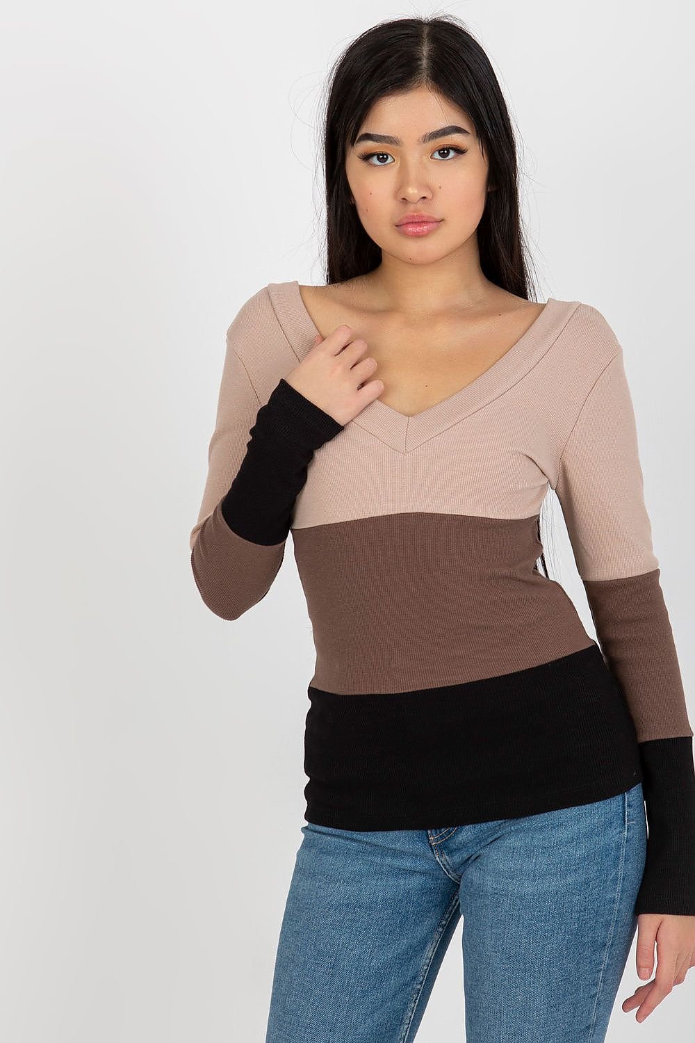 Jersey Tricolor Cuello Corazón