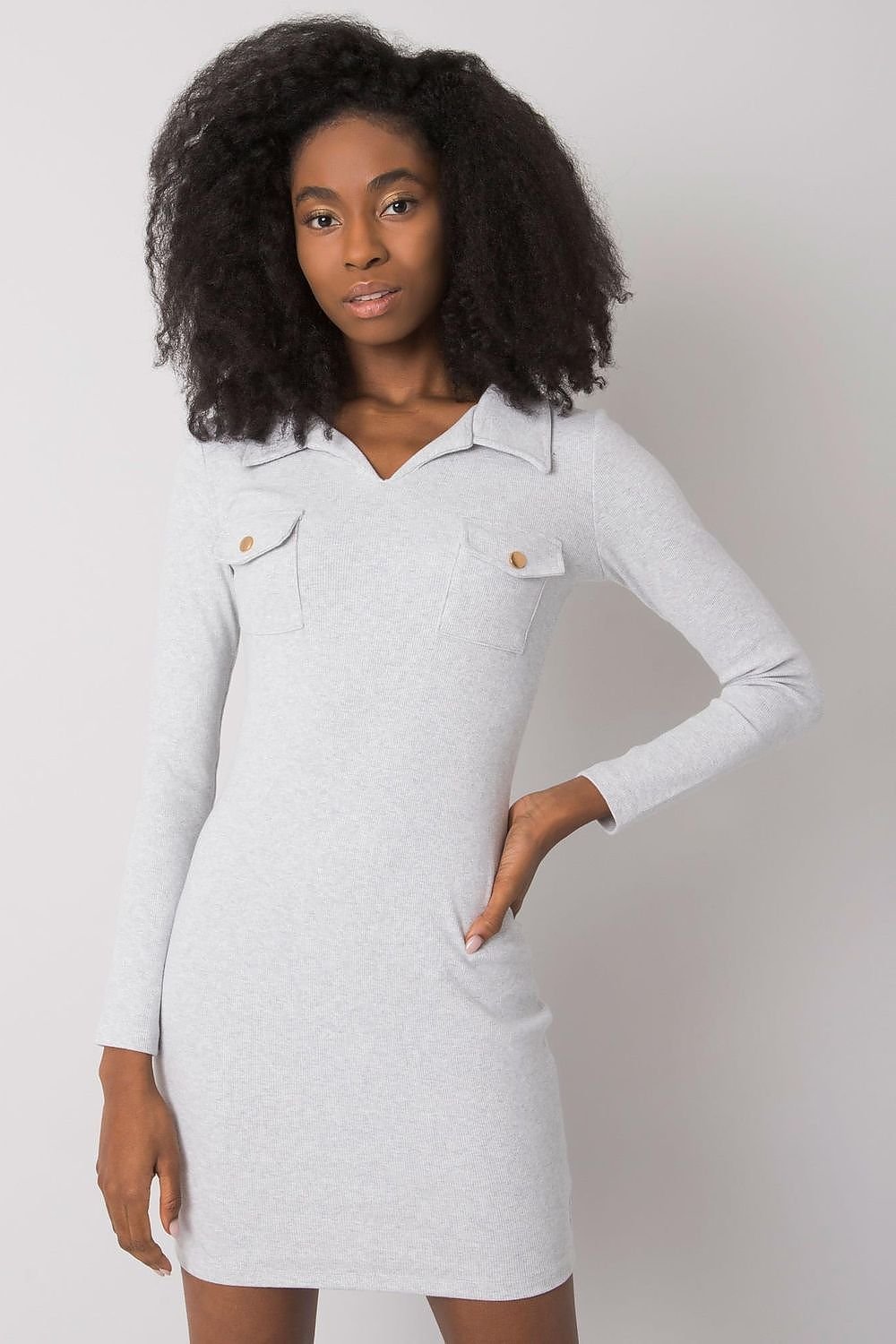 Vestido Detalle Bolsillos Blanco