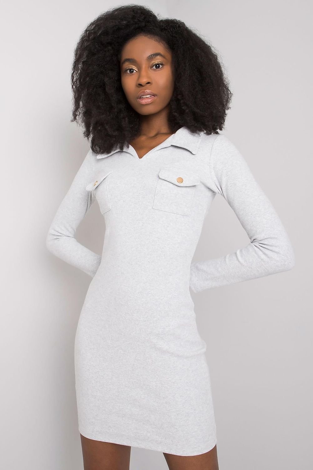 Vestido Detalle Bolsillos Blanco