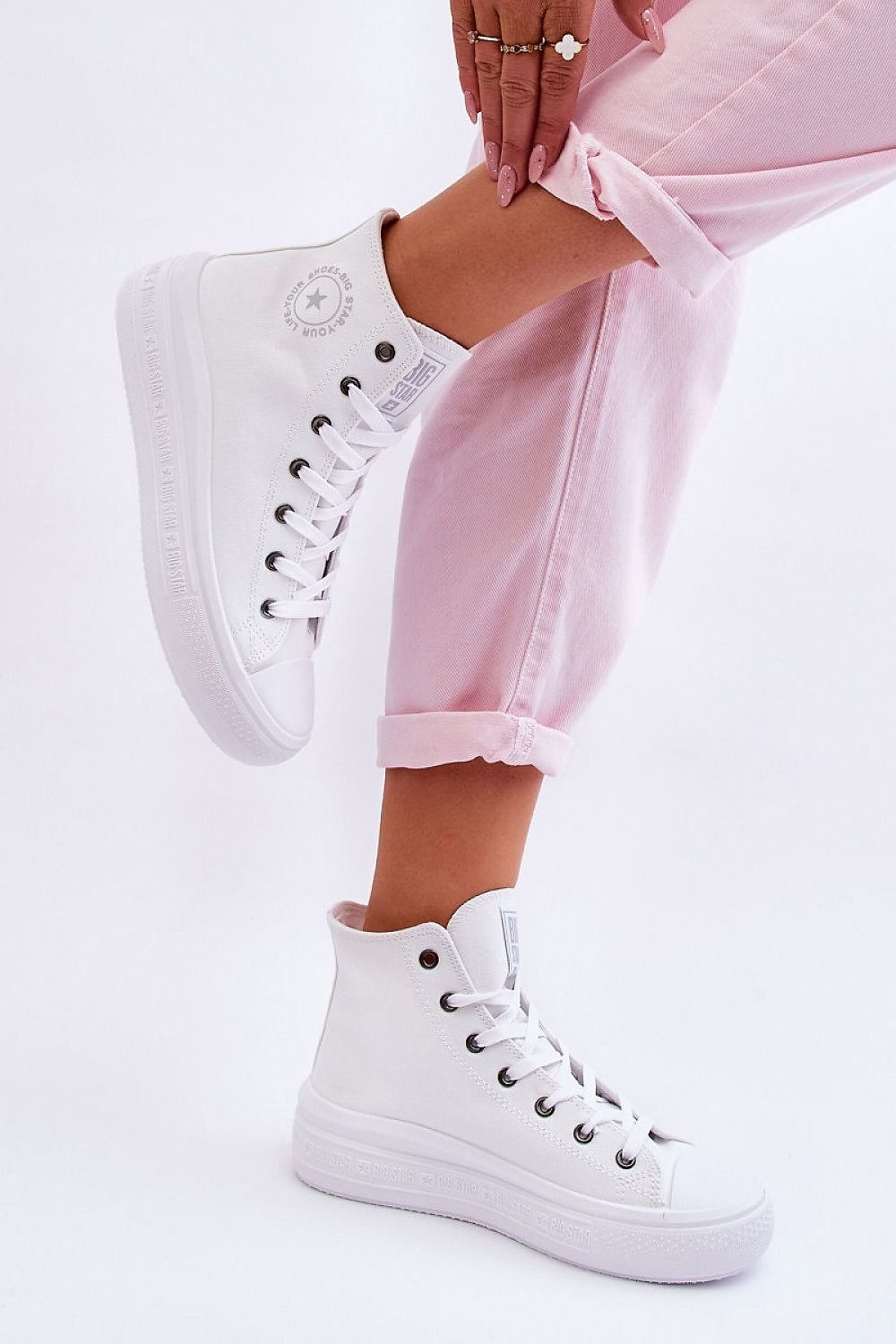 Sneakers de bota blancas Big Star - Estilo urbano