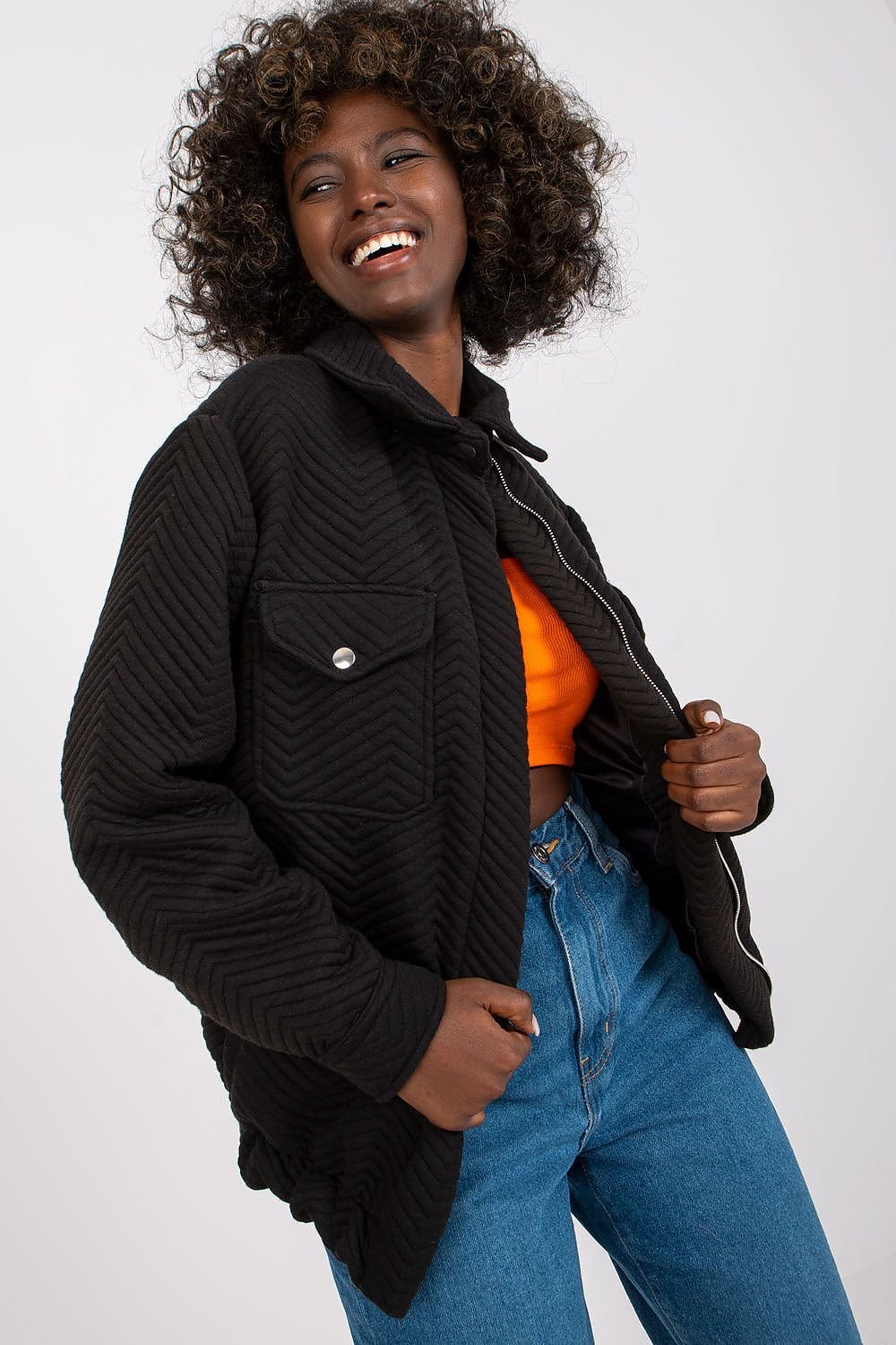 Chaqueta Bomber Negra