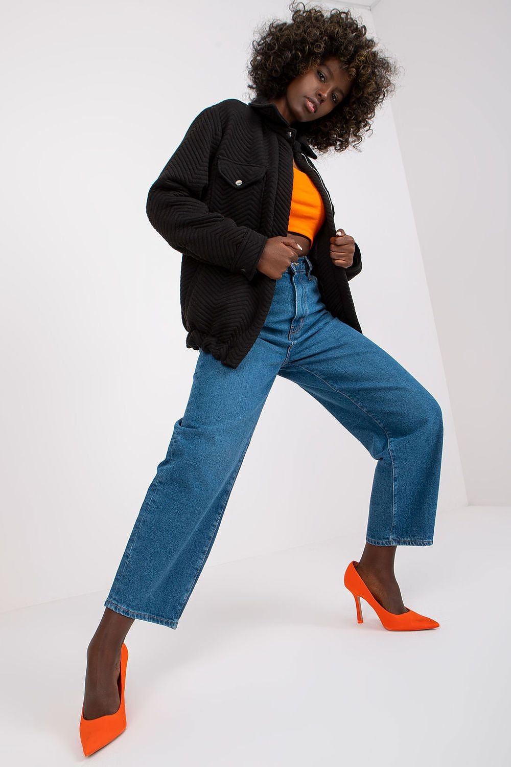 Chaqueta Bomber Negra